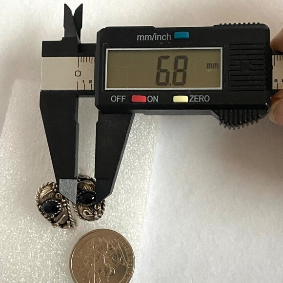 VTG Sterling Silver 925 Southwest Native Style Black Onyx Bypass Band Ring Sz 7 - Picture 14 of 16